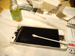 iphone5ガラス交換4